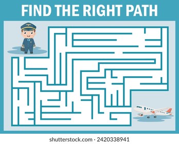 Find the right path from pilot to airplane