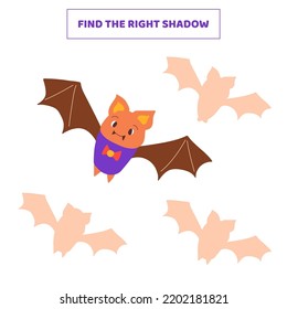 Find the right shadow for cartoon octopus. 