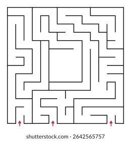 Encontre o caminho certo. jogo de quebra-cabeça para crianças. jogo de lógica simples. labirinto enigma. labirinto labirinto jogo de labirinto. encontrar o caminho certo. jogo para crianças