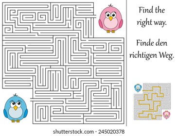 Find the right way through the maze
