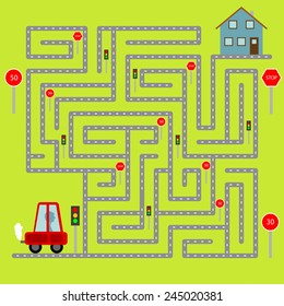 Encuentra el camino correcto a través del laberinto