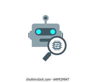 Find Robot Icon Logo Design Element