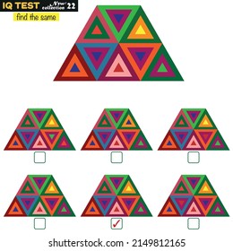 find the same iq test, intelligence questions