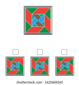 Find the same shape, geometric puzzle 