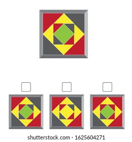 Find the same shape, geometric puzzle 