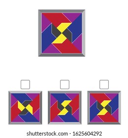 Find the same shape, geometric puzzle 