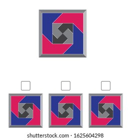 Find the same shape, geometric puzzle 