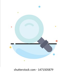 Find, Search, View, Glass Abstract Flat Color Icon Template