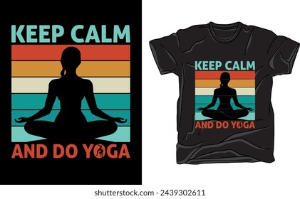 Find serenity in our yoga tee. Featuring calming colors and graceful poses, it's a perfect companion for your practice, promoting peace and mindfulness with every wear.