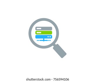 Find Server Icon Logo Design Element