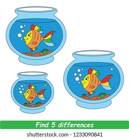 Find the several differences between pictures, the simple educational kid game for preschool kids.