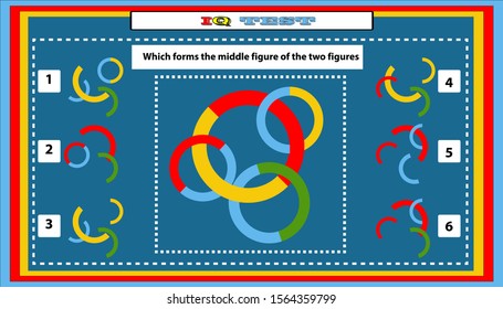 find shadow IQ test. Choose correct answer. Set of logical tasks composed of geometric shapes. Vector illustration. algorithm.