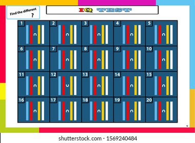 find shadow IQ test. Choose correct answer. Set of logical tasks composed of geometric shapes. Vector illustration. algorithm.