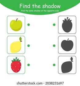 Encuentra la sombra para los niños