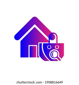 Buscar icono de compra. Ubicación de la tienda, mapa de la tienda, icono de la tienda de búsqueda.