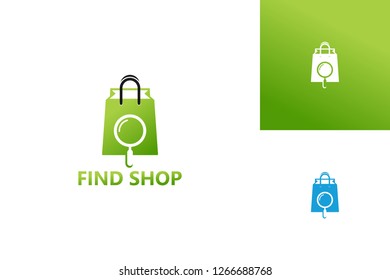 Find Shop Logo Template Design Vector, Emblem, Design Concept, Creative Symbol, Icon