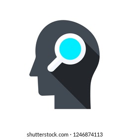 Find solution icon concept. Finding Idea icon