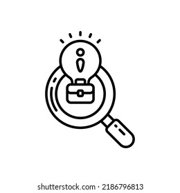 Find Solution icon in vector. Logotype