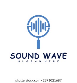 Find Sound wave logo design concept vector. Sound wave illustration design