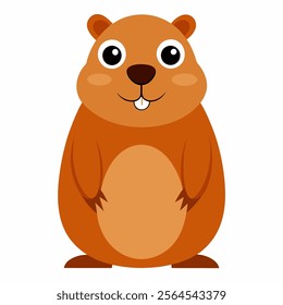 Find the support type and plan happy-groundhog-day-illustrator on-white-background