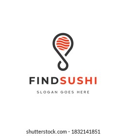 Find Sushi Logo Icon Template Design