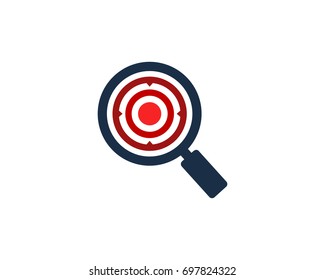 Find Target Icon Logo Design Element