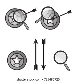 find target market icon art illustration