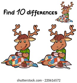 Find ten differences (deer)