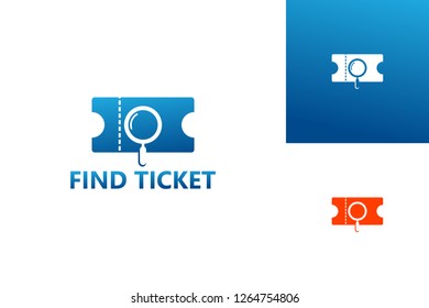 Find Ticket Logo Template Design Vector, Emblem, Design Concept, Creative Symbol, Icon