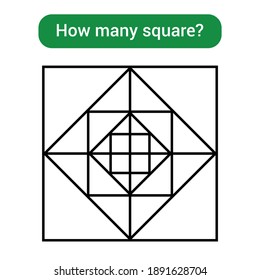 find total number of squares