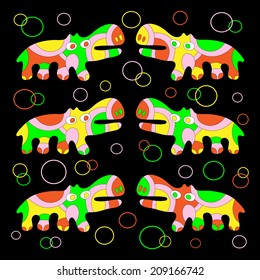 Find two of the same hippo.