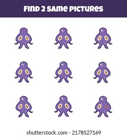 Find two same pictures drawing vector art.