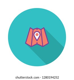 Find Us Flat Icon