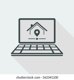 Find us - Vector icon for computer website or application