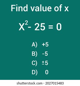 find value of x in the equation
