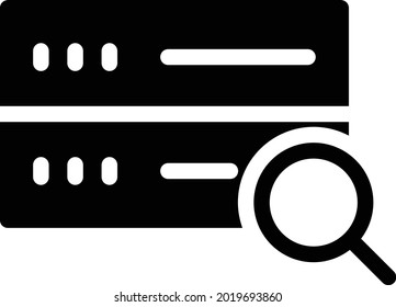find vector glyph flat icon