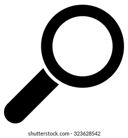 Find vector icon. Style is flat symbol, black color, rounded angles, white background.