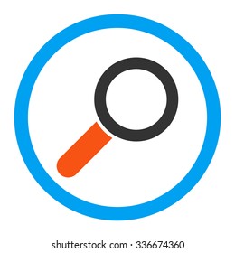 Find vector icon. Style is flat rounded symbol, bright colors, rounded angles, white background.