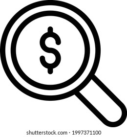 find vector thin line icon