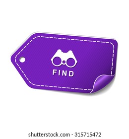 Find Violet Vector Icon Design