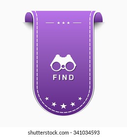 Find Violet Vector Icon Design