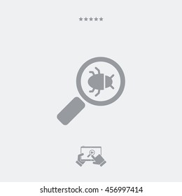Find virus - Minimal vector icon