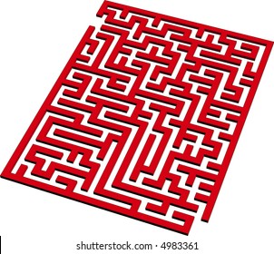 Find the way out from this 3D maze