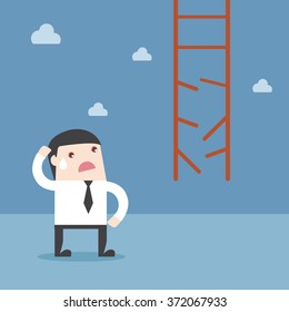 Find the way solving problem. Flat design for business financial marketing banking advertisement office people property stock fund in minimal concept cartoon illustration.