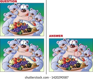Find the wrong quiz, bear feast