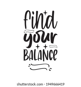 find your balance quote letters
