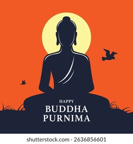 Find your center in this Buddha vector art.