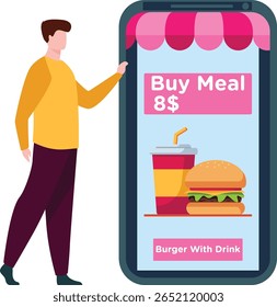 Find your favorites wages for meal Illustration