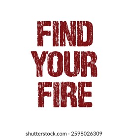 Find your fire text on white background.
