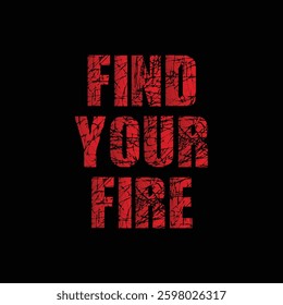 Find your fire text on black background.